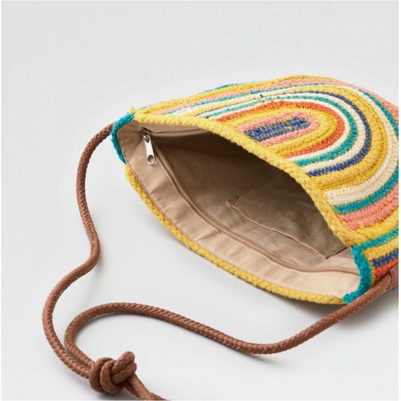 American Eagle Rainbow Woven Crossbody Bag - Picture 2 of 8